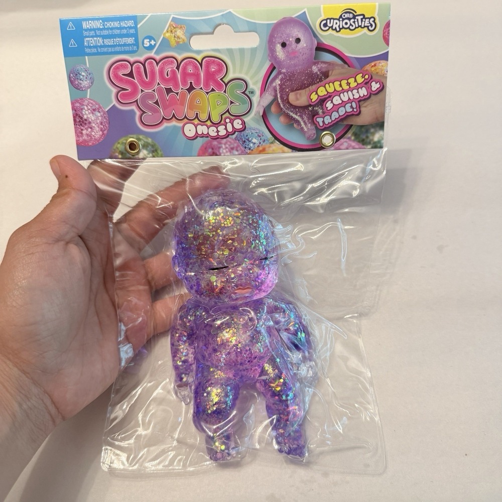 NEW Viral Sugar Swaps Baby‎ Squishy Giant Baby Squeeze Toy In Purple 5in